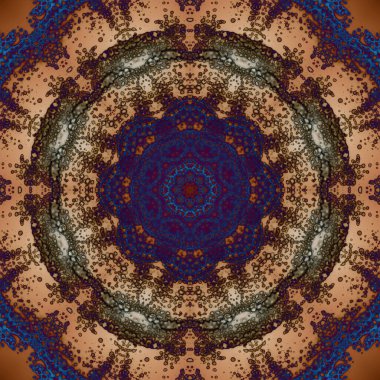 Kusursuz geometrik çiçek deseni. Uzay dokusu. Kaleydoskop