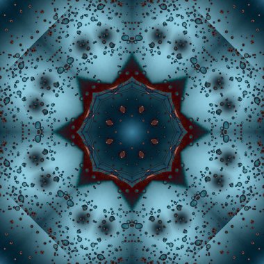 Kusursuz geometrik çiçek deseni. Uzay dokusu. Kaleydoskop