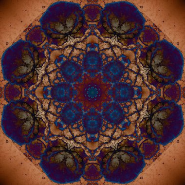 Kusursuz geometrik çiçek deseni. Uzay dokusu. Kaleydoskop