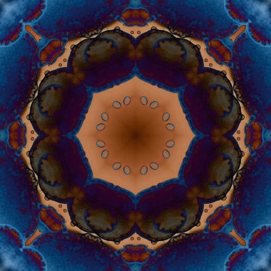 Kusursuz geometrik çiçek deseni. Uzay dokusu. Kaleydoskop