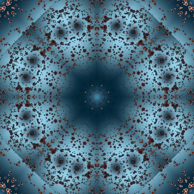 Kusursuz geometrik çiçek deseni. Uzay dokusu. Kaleydoskop