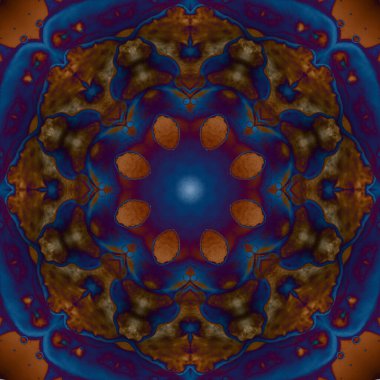 Kusursuz geometrik çiçek deseni. Uzay dokusu. Kaleydoskop