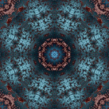 Kusursuz geometrik çiçek deseni. Uzay dokusu. Kaleydoskop