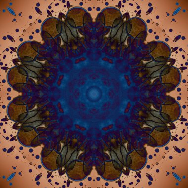 Kusursuz geometrik çiçek deseni. Uzay dokusu. Kaleydoskop