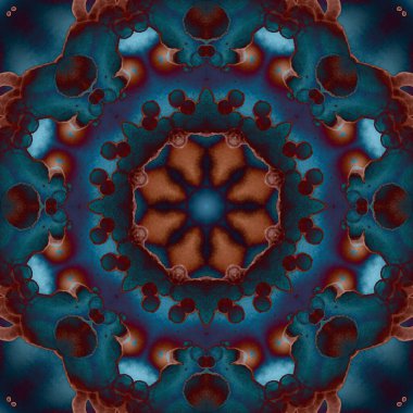 Kusursuz geometrik çiçek deseni. Uzay dokusu. Kaleydoskop