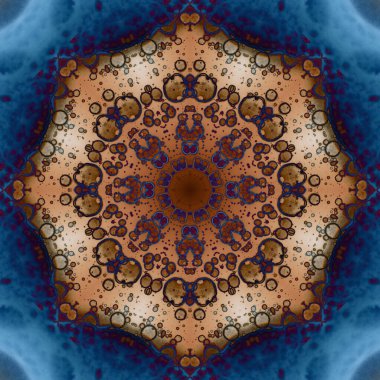 Kusursuz geometrik çiçek deseni. Uzay dokusu. Kaleydoskop