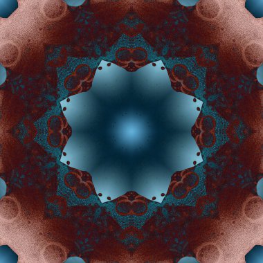 Kusursuz geometrik çiçek deseni. Uzay dokusu. Kaleydoskop