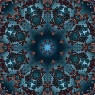 Kusursuz geometrik çiçek deseni. Uzay dokusu. Kaleydoskop