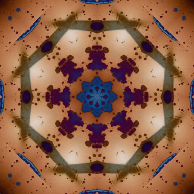 Kusursuz geometrik çiçek deseni. Uzay dokusu. Kaleydoskop