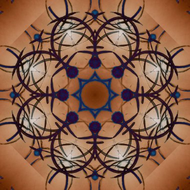 Kusursuz geometrik çiçek deseni. Uzay dokusu. Kaleydoskop