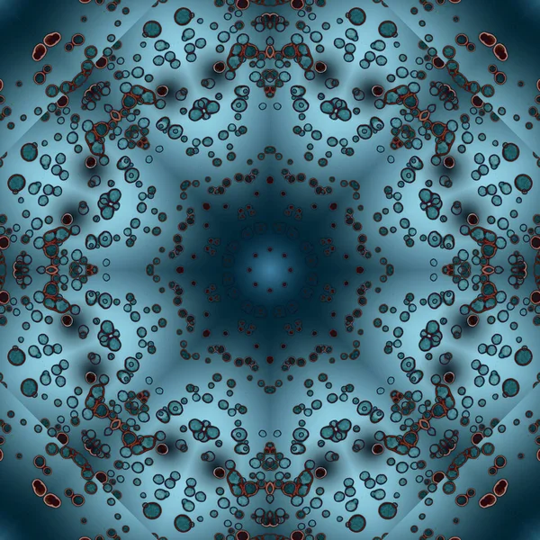 Bezešvé Vzory Geometrických Květin Vesmírná Textura Kaleidoskop — Stock fotografie