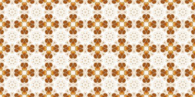 Kahve ve kola ile kusursuz desen. Altın desen