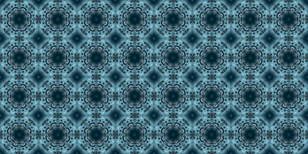 Patrón Sin Costuras Flores Geométricas Textura Espacial —  Fotos de Stock