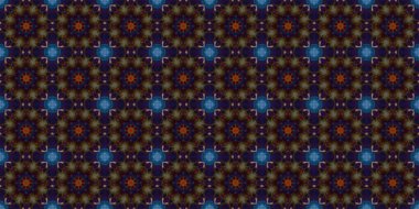 Kusursuz geometrik çiçek deseni. Boşluk dokusu