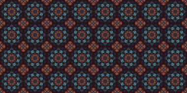 Kusursuz geometrik çiçek deseni. Boşluk dokusu