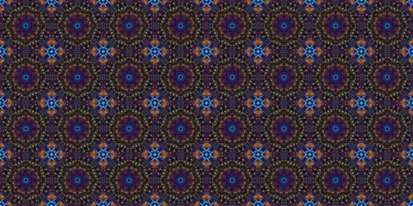 Geometrikus Virágok Zökkenőmentes Mintázata Űrszerkezet — Stock Fotó