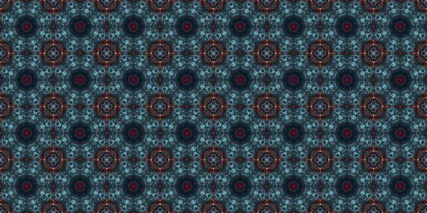 Geometrikus Virágok Zökkenőmentes Mintázata Űrszerkezet — Stock Fotó
