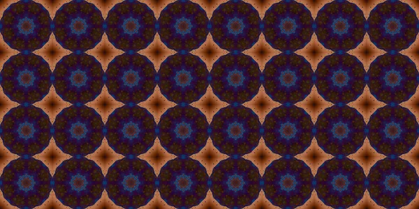 Patrón Sin Costuras Flores Geométricas Textura Espacial — Foto de Stock