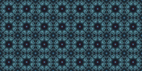Patrón Sin Costuras Flores Geométricas Textura Espacial — Foto de Stock