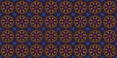 Kusursuz geometrik çiçek deseni. Boşluk dokusu