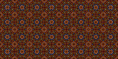 Kusursuz geometrik çiçek deseni. Boşluk dokusu