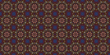 Kusursuz geometrik çiçek deseni. Boşluk dokusu