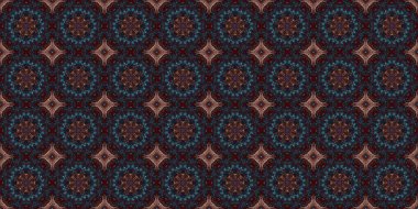 Kusursuz geometrik çiçek deseni. Boşluk dokusu