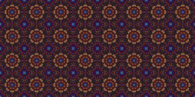 Kusursuz geometrik çiçek deseni. Boşluk dokusu