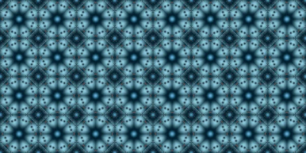 Sömlöst Mönster Geometriska Blommor Rymdstruktur — Stockfoto