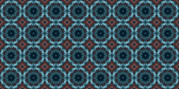 Seamless Pattern Geometric Flowers Space Texture - Stock-foto