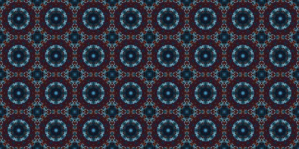 Seamless pattern of geometric flowers. Space texture