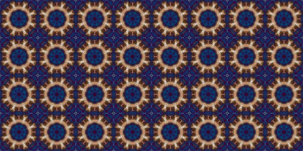 Nahtloses Muster Geometrischer Blumen Raumstruktur — Stockfoto