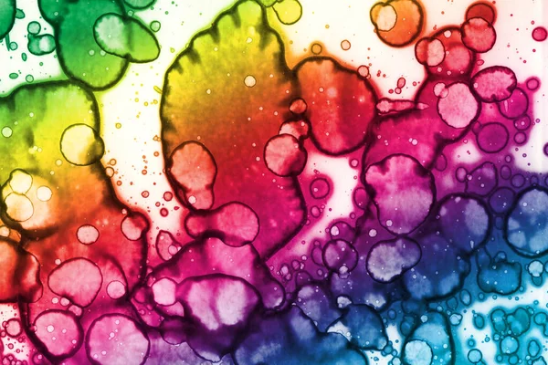 Abstrakter Farbiger Regenbogenhintergrund Aquarellstruktur — Stockfoto