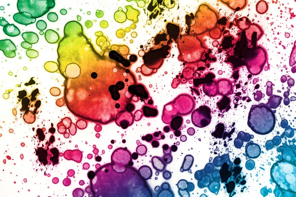 Abstract Gekleurde Regenboog Achtergrond Aquarelstructuur — Stockfoto