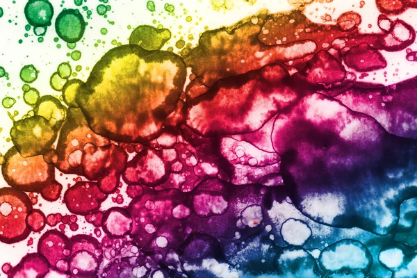 Abstrakter Farbiger Regenbogenhintergrund Aquarellstruktur — Stockfoto