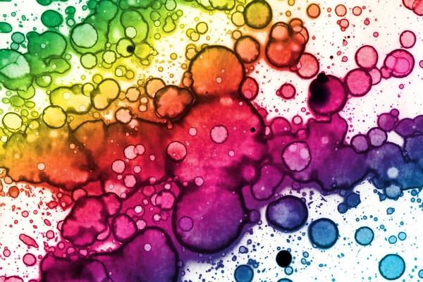 Abstract Gekleurde Regenboog Achtergrond Aquarelstructuur — Stockfoto