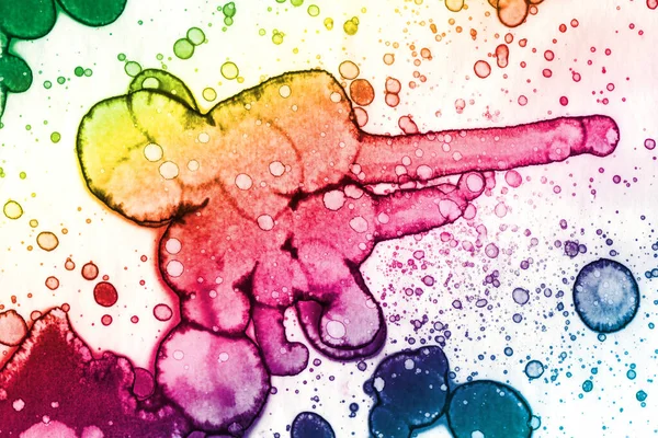 Abstract Colored Rainbow Background Watercolor Texture — Stockfoto