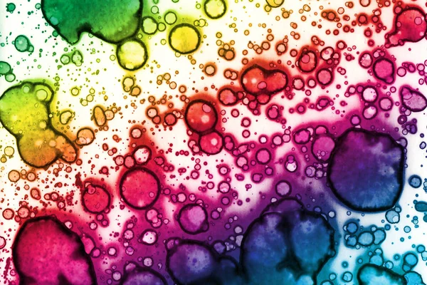 Abstract Gekleurde Regenboog Achtergrond Aquarelstructuur — Stockfoto