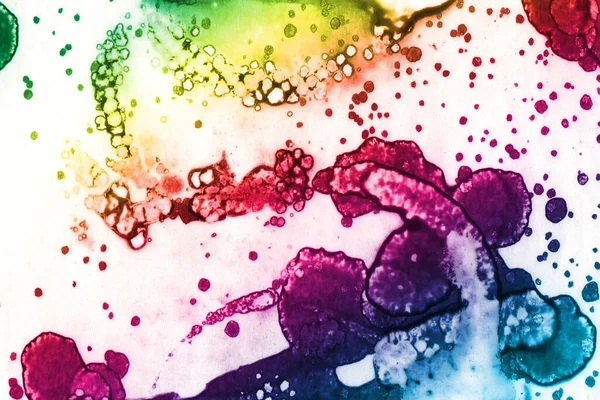 Abstract Gekleurde Regenboog Achtergrond Aquarelstructuur — Stockfoto