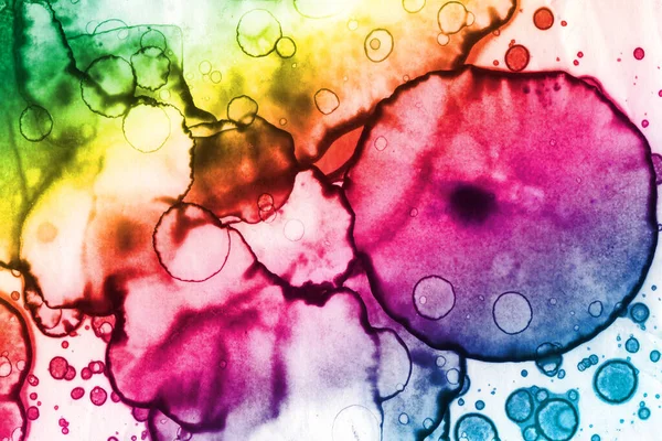 Abstract Gekleurde Regenboog Achtergrond Aquarelstructuur — Stockfoto