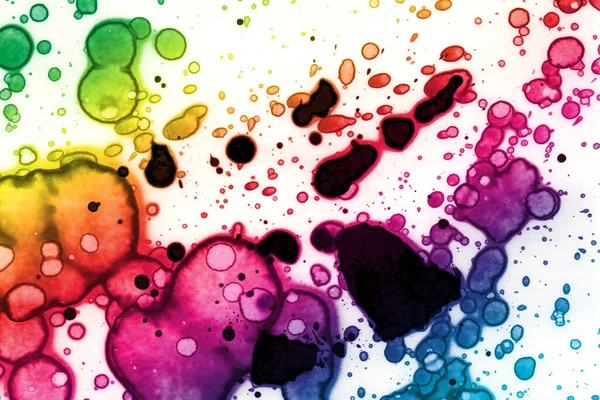 Abstract Gekleurde Regenboog Achtergrond Aquarelstructuur — Stockfoto