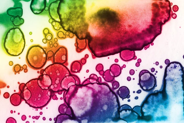 Abstract Gekleurde Regenboog Achtergrond Aquarelstructuur — Stockfoto