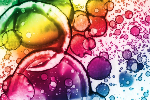 Abstract Gekleurde Regenboog Achtergrond Aquarelstructuur — Stockfoto