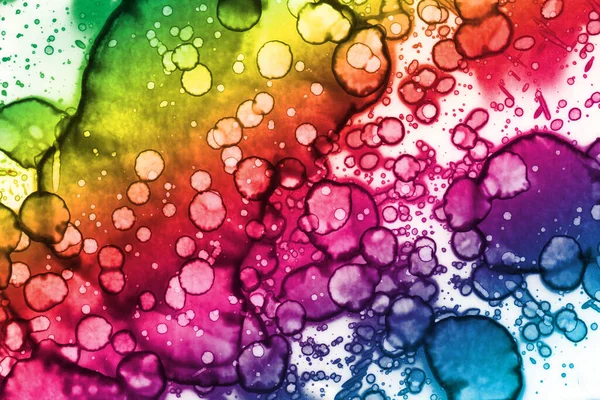 Abstrakter Farbiger Regenbogenhintergrund Aquarellstruktur — Stockfoto