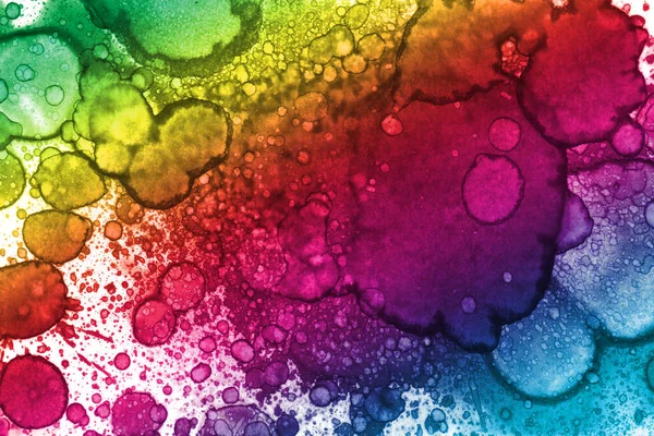 Абстрактный Цветной Радужный Фон Акварельная Текстура — стоковое фото