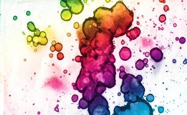 Abstract Colored Rainbow Background Watercolor Texture — Stockfoto
