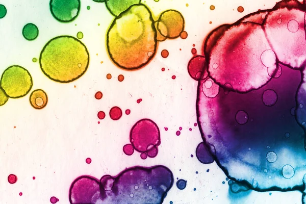 Abstract Gekleurde Regenboog Achtergrond Aquarelstructuur — Stockfoto