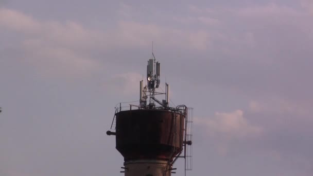 Teléfono Antenas Internet Torre Comunicación Imágenes Fullhd Alta Calidad — Vídeo de stock