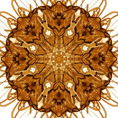 Kahve ve kola ile kusursuz desen. Altın desen.