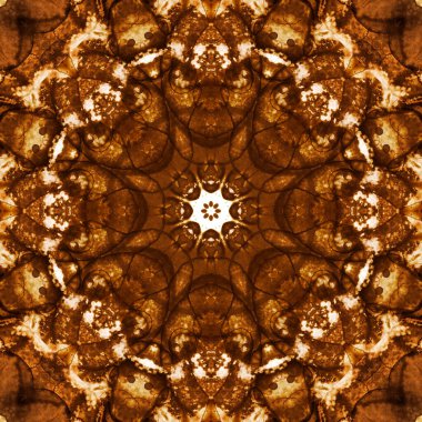 Kahve ve kola ile kusursuz desen. Altın desen.